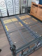 Compleet metalen bed t.e.a.b., Ophalen, Verstelbaar, Zwart, Tweepersoons