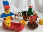 Duplo vintage indianen set met totempaal en kano, Kinderen en Baby's, Speelgoed | Duplo en Lego, Ophalen of Verzenden, Zo goed als nieuw