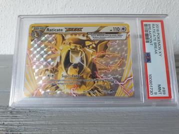 Raticate BREAK Breakpoint PSA 9 #89 XY 2016 Full Art beschikbaar voor biedingen