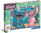 Stitch en Angel Puzzel - 104 stukjes - Clementoni, Ophalen of Verzenden, Meer dan 50 stukjes, Nieuw, 6 jaar of ouder