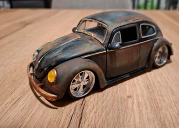 Uniek low ratlook/ patina volkswagen kever model  beschikbaar voor biedingen