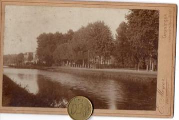 Dedemsvaart Hoofdvaart Kabinetfoto 1890 fotograaf Meijer  beschikbaar voor biedingen