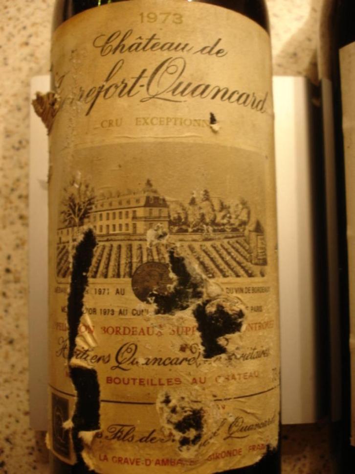Wijn - Bordeaux Supérieur (1x), Cru Exceptionnel 1973, Verzamelen, Wijnen, Nieuw, Rode wijn, Frankrijk, Vol, Ophalen