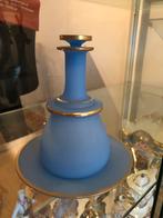 Antieke Blauwe Opaline Karaf, ca. 1900, Antiek en Kunst, Antiek | Vazen, Ophalen