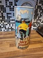 Grote hoge vaas met gekleurd tafereel., Antiek en Kunst, Ophalen