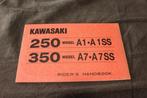 Kawasaki 250cc A1 A1SS 350cc A7 A7SS 1969 rider's handbook, Motoren, Ophalen of Verzenden, Kawasaki