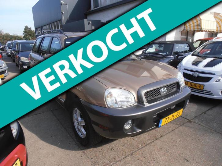 Hyundai Santa Fe 2.7i-24V 4WD Country Aut Leer Nap Apk, Auto's, Hyundai, Te koop, Santa Fe, 4x4, ABS, Airbags, Airconditioning