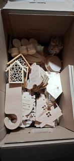 Doos 2 met blanco houten figuren om te beschilderen, Ophalen of Verzenden, Nieuw, Materiaal