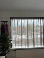 Glasgordijnen antraciet slaapkamer 4 stuks, Huis en Inrichting, Ophalen, Zo goed als nieuw, Overige kleuren