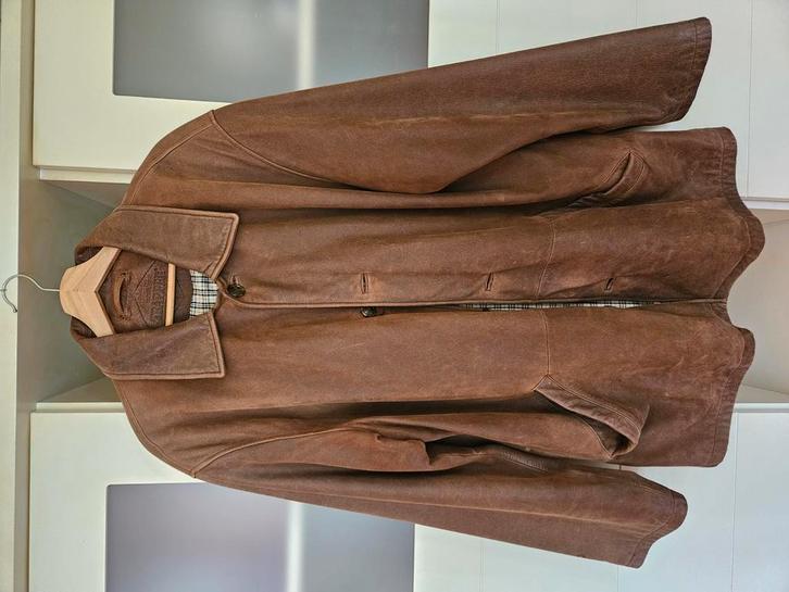 Original trapper echt leren jas, Kleding | Heren, Jassen | Winter, Gedragen, Maat 56/58 (XL), Bruin, Ophalen of Verzenden