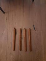 Vintage tapse tafelpoot kastpoten, Tafelpoot, Minder dan 50 cm, Eikenhout, Rond