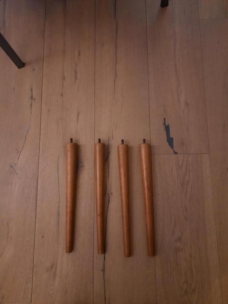 Vintage tapse tafelpoot kastpoten, Huis en Inrichting, Tafelonderdelen, Zo goed als nieuw, Tafelpoot, Minder dan 50 cm, Minder dan 50 cm