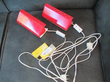Bedlampjes / wandlampjes jaren 70 80 retro vintage beschikbaar voor biedingen