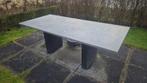 Hardstenen tuintafel - Robuust en stijlvol, Tuin en Terras, Ophalen, Gebruikt, Rechthoekig, Overige materialen