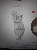 Muursticker hartendief Polar Bears, Ophalen of Verzenden, Wanddecoratie, Zo goed als nieuw