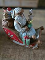 Oude porseleinen speeldoos Schmid Kerstman in slee Slee Ride, Ophalen of Verzenden, Nieuw