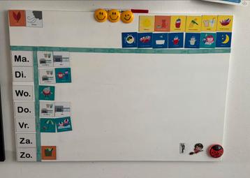 White Bord met pictogrammen beschikbaar voor biedingen