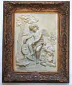 ArtKunst reliëfplaquette jachtvoorstelling in Roe Bros lijst, Ophalen of Verzenden