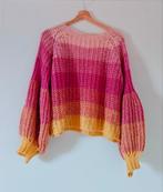 Dames trui, maat M/38. Roze/geel., Ophalen of Verzenden, Zo goed als nieuw, Maat 38/40 (M), Geel