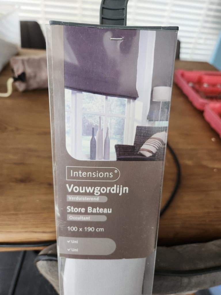 4x Grijze vouwgordijnen 190x100cm, 100 tot 150 cm, Nieuw, Ophalen of Verzenden, 150 tot 200 cm