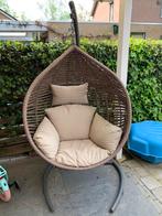 Hangstoel hanging cocoon bean, Tuin en Terras, Tuinstoelen, Wicker, Zo goed als nieuw, Ophalen