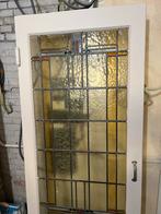 Glas in lood deur 80x210 cm, Doe-het-zelf en Verbouw, Ophalen, Gebruikt, 80 tot 100 cm, Binnendeur