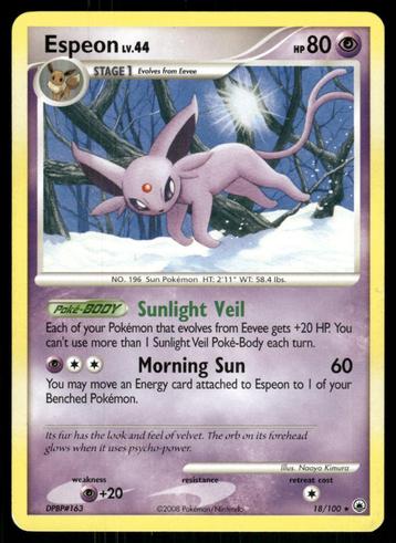 Espeon 18/100 - Majestic Dawn beschikbaar voor biedingen