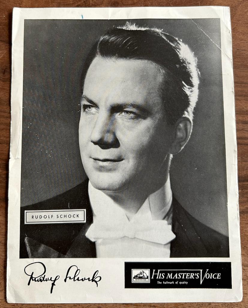 Rudolph Schock - Flyer, Verzamelen, Ophalen of Verzenden, Gebruikt, Foto of Kaart