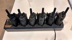 7 x walkie talkie (Moterola) met multilader, Ophalen, Gebruikt, Minder dan 2 km, Portofoon of Walkie-talkie