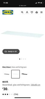 IKEA besta glasplaat, Ophalen, Gebruikt