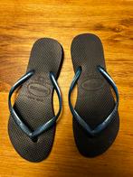 Donkerblauwe Havaianas slippers maat 37-38, Slippers, Blauw, Ophalen of Verzenden, Gedragen