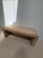 Rotan bankje - 120x40 cm, Huis en Inrichting, Tafels | Salontafels, Ophalen, Overige materialen, 100 tot 150 cm, Zo goed als nieuw