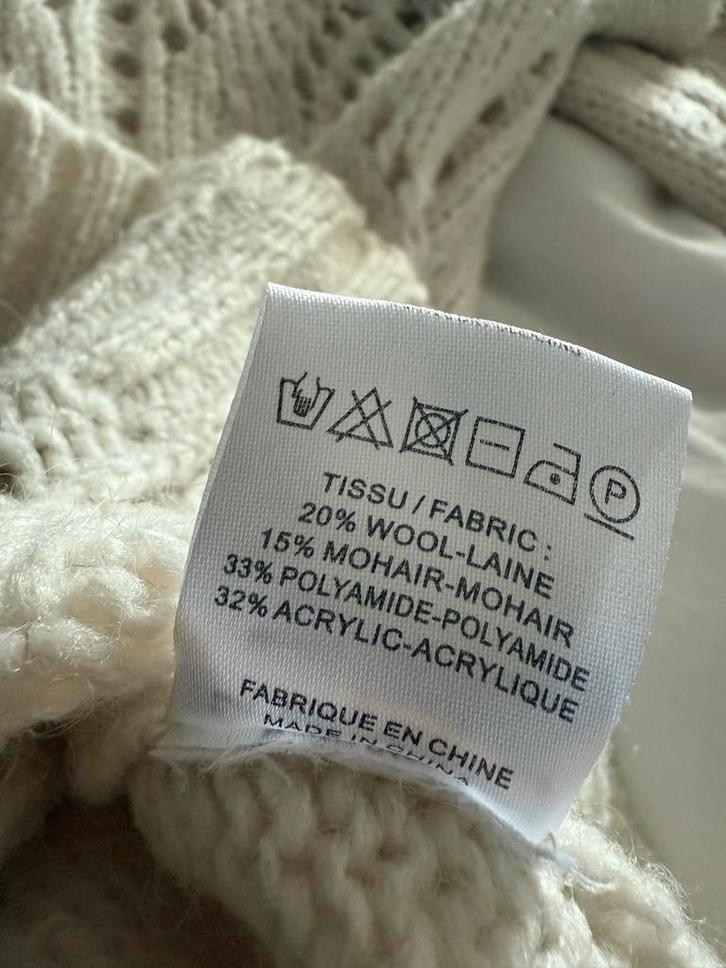 La Petite etolle trui met ajourpatroon - Maat 3, Kleding | Dames, Truien en Vesten, Zo goed als nieuw, Maat 38/40 (M), Beige, Ophalen of Verzenden