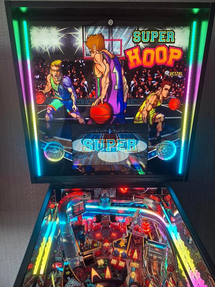 Flipperkast Super Hoop HUO, Verzamelen, Automaten | Flipperkasten, Zo goed als nieuw, Overige soorten, Flipperkast, Overige merken