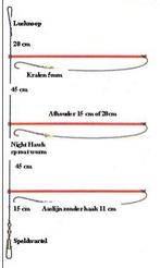 10stuks platvis 3haaks onderlijnen haak maat 4, Watersport en Boten, Ophalen of Verzenden, Nieuw, Overige typen