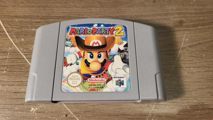 Mario Party 2 Nintendo64 cartridge, Spelcomputers en Games, Games | Nintendo 64, Zo goed als nieuw, Avontuur en Actie, 3 spelers of meer