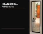 IKEA NISSEDAL Mirror, black, Ophalen, Minder dan 50 cm, 100 tot 150 cm, Zo goed als nieuw