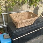 grote rieten mand 65x50x25 lxbxh., Huis en Inrichting, Woonaccessoires | Schalen en Manden, Ophalen, Gebruikt, Rechthoekig, Riet