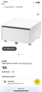 Ikea SLAKT bedladen op wielen, Ophalen of Verzenden, Zo goed als nieuw, Minder dan 140 cm, Minder dan 70 cm