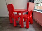 Mammut kindertafel met 2 stoeltjes + GRATIS 2e tafeltje, Kinderen en Baby's, Kinderkamer | Tafels en Stoelen, Ophalen, Zo goed als nieuw