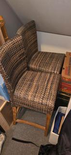 2x Rotan Barkrukken met Rugleuning, Ophalen