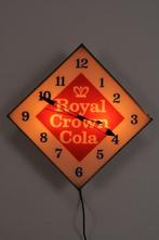 Vintage Royal Crown Cola klok met verlichting 1960s, Ophalen of Verzenden, Gebruikt