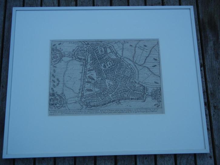 Stadskaart Den Bosch, Huis en Inrichting, Woonaccessoires | Schilderijen, Tekeningen en Foto's, Zo goed als nieuw, Print, Minder dan 50 cm