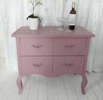 Ladekast Kastje 80x40x76 Dressoir Bijzettafel Roze Kast, 3 of 4 laden, Ophalen, Gebruikt