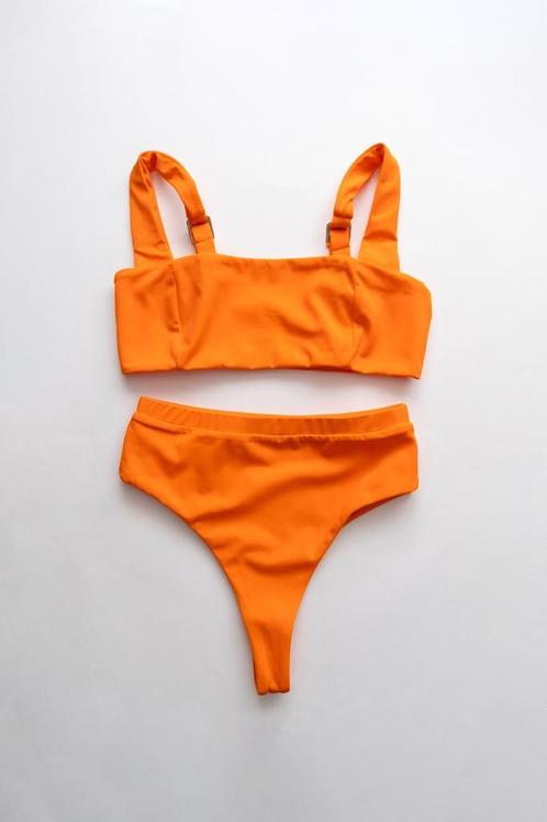 Knal Oranje Surf Bikini van Savari Maat XS (Nieuw), Kleding | Dames, Badmode en Zwemkleding, Nieuw, Bikini, Oranje, Ophalen of Verzenden