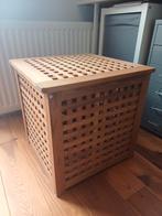 IKEA Opbergkist/Tafeltje Teakhout Look 50x50, 50 tot 100 cm, 50 tot 75 cm, Zweeds modern, Zo goed als nieuw