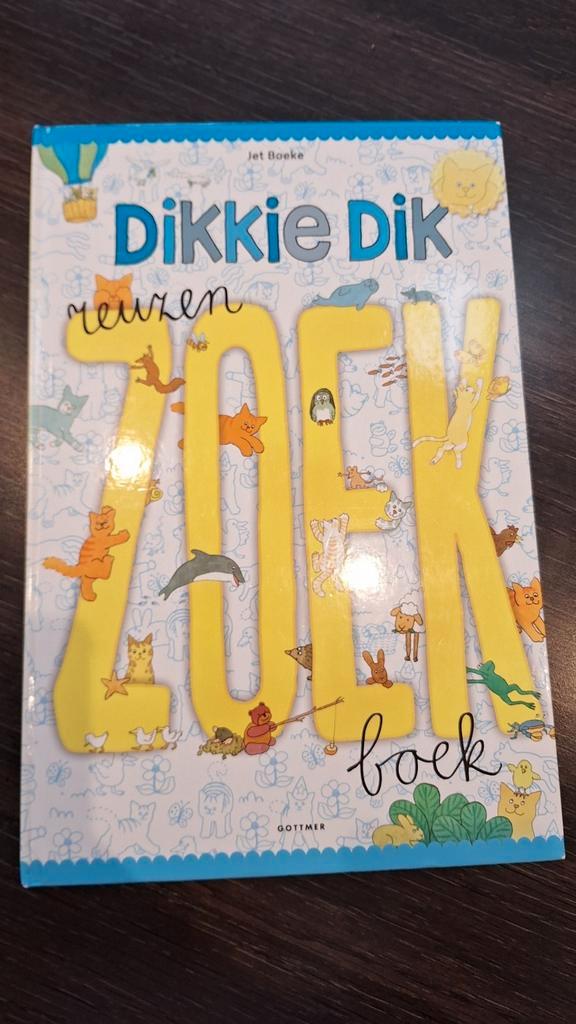 Jet Boeke - Reuzenzoekboek Dikkie Dik, Boeken, Kinderboeken | Baby's en Peuters, Zo goed als nieuw, Ophalen of Verzenden