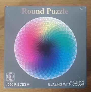 ronde puzzel 1000 stukjes beschikbaar voor biedingen