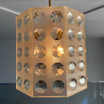 vintage kunststof jaren 60 hanglamp beschikbaar voor biedingen
