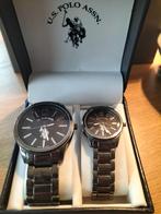 His & Hers US Polo Assn. Horloges in Doos, Sieraden, Tassen en Uiterlijk, Ophalen, Nieuw, Staal, Overige merken